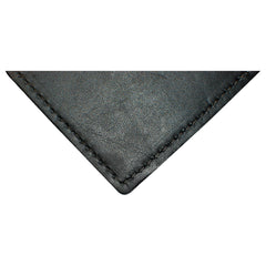 TPK Leather Line – Premium Leather Golf Bag Tag, Rectangular, Charcoal Black