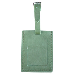 TPK Leather Line Bag Tags – Fairway Green, Premium Leather Luggage Tag