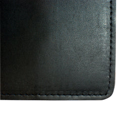 Yardage PGA Book Holder - Professional Tour Version, Ebony Black, Premium Full Grain Leather Book Cover