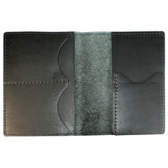 TPK Full Grain Leather Passport Travel Wallet – Ebony Black, Premium Passport Holder - Passport Cover