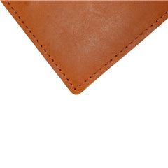 TPK Checkbook Holder – English Tan, Premium Full Grain Leather