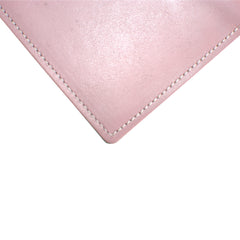 TPK Checkbook Holder – Pink, Full Grain Leather