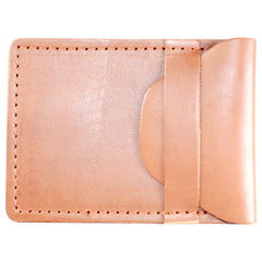 TPK Business Card Holder  – Chestnut Brown, Full Grain Leather