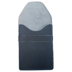 TPK Business Card Holder  – Ocean Blue Napa, Premium Full Grain Leather