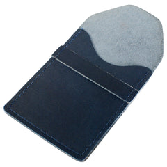 TPK Business Card Holder  – Ocean Blue Napa, Premium Full Grain Leather