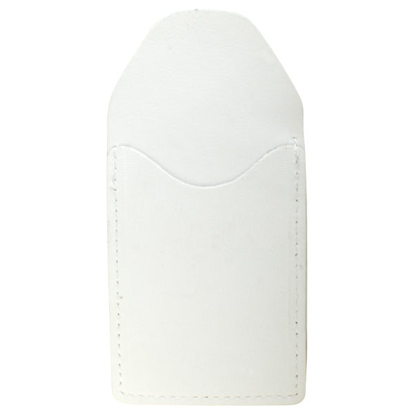TPK Business Card Holder  – White Pearl, Full Grain Leather