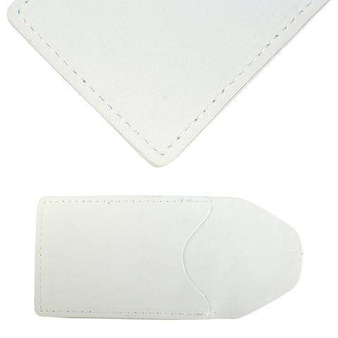 TPK Business Card Holder  – White Pearl, Full Grain Leather