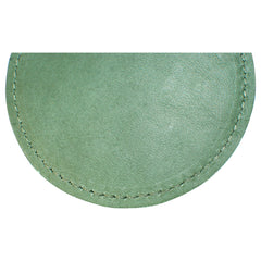 TPK Leather Line – Premium Leather Golf Bag Tag, Round, Fairway Green