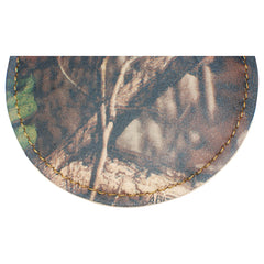 TPK Leather Line – Premium Leather Golf Bag Tag, Round,  Advantage Timber