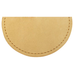 TPK Leather Line – Premium Leather Golf Bag Tag, Round, Desert Sand