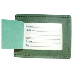 TPK Leather Line Bag Tags – Fairway Green, Premium Leather Luggage Tag