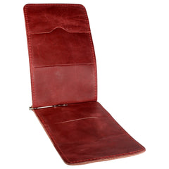 Yardage PGA Book Holder - Professional Tour Version, Burgundy Red, Full Grain Leather Book Cover