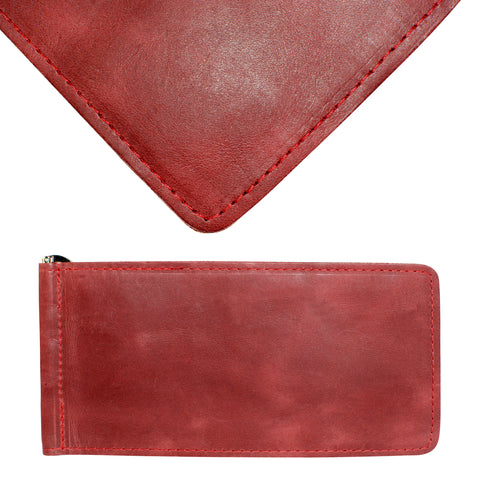 Yardage PGA Book Holder - Professional Tour Version, Burgundy Red, Full Grain Leather Book Cover