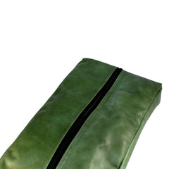 TPK Full Grain Leather  Shoe Bag, Fairway Green
