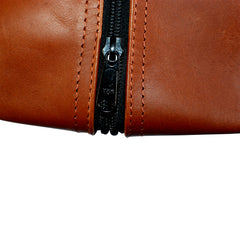TPK Full Grain Leather  Shoe Bag, Brown